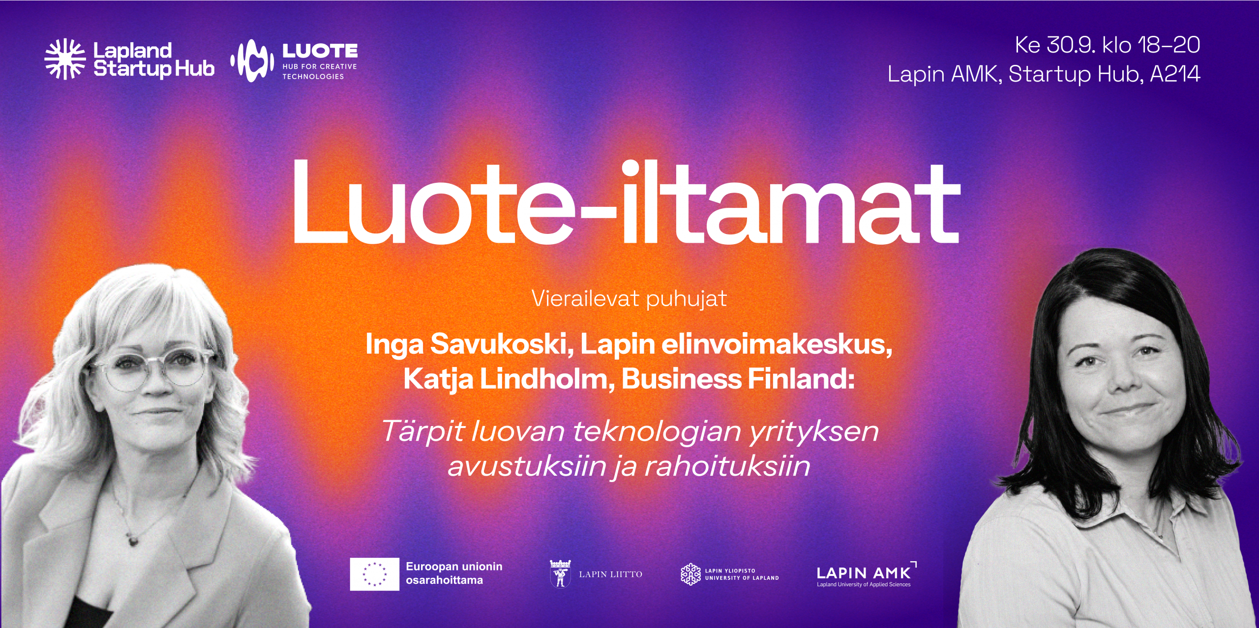 Luote_Hub_iltamamakuva_30.9.2026_nettisivuille Luote-hubin createch-iltamat: Aleksi Soukka, CozyNest Games